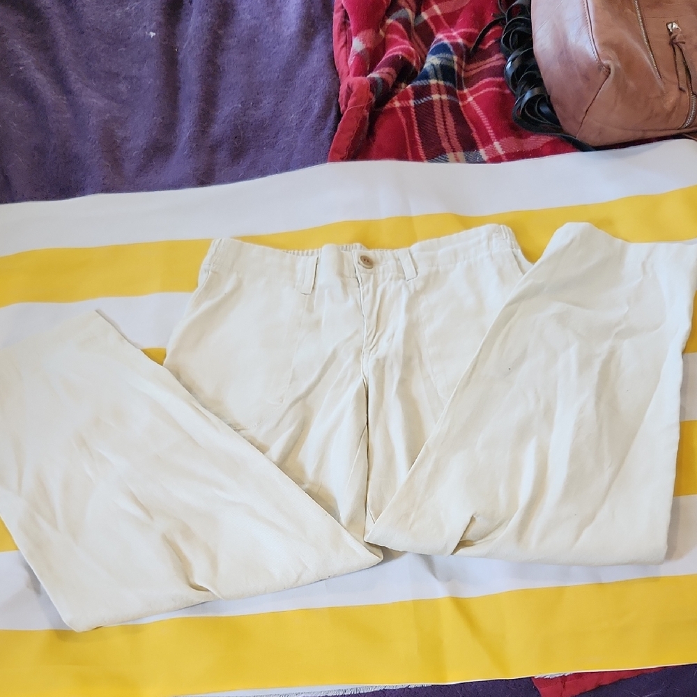 L.L. Bean Women's Cream Trousers